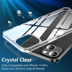 Red2Fire Compatible With Iphone 13 Mini Case Clear Crystal Non Yellowing Slim Thin Shockproof Protective Phone Case Designed For Iphone 13 Mini Case 5 4 Inch Clear