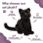 Realistic Black Cat Stuufed Toy