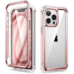 Dexnor Compatible With Iphone 13 Pro Case With Screen Protector Clear Military Rugged 360 Full Body Protective Shockproof Hard Back Defender Heavy Duty Cover Bumper For Iphone 13 Pro 6 1 Inch Pink