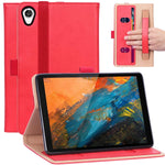 Gylint Case For Lenovo Tab M8 Fhd Tb 8705F Tb 8705N Multifunctional Cover Standing Multiple Viewing Angles For Lenovo Tab M8 Fhd Tb 8705F Tb 8705N Lenovo Tab M8 Hd Tb 8505F Tb 8505X Red