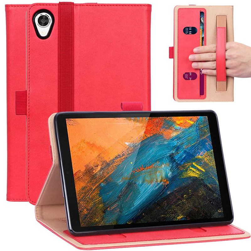Case For Lenovo Tab M8 Fhd Tb 8705F Tb 8705N Multifunctional Cover Standing Multiple Viewing Angles For Lenovo Tab M8 Fhd Tb 8705F Tb 8705N Lenovo Tab M8 Hd Tb 8505F Tb 8505X Red