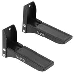 Black Steel Universal Dual Soundbar Wall Mount L Brackets Adjustable Extending Speaker Arm Holders Mount Spsb4
