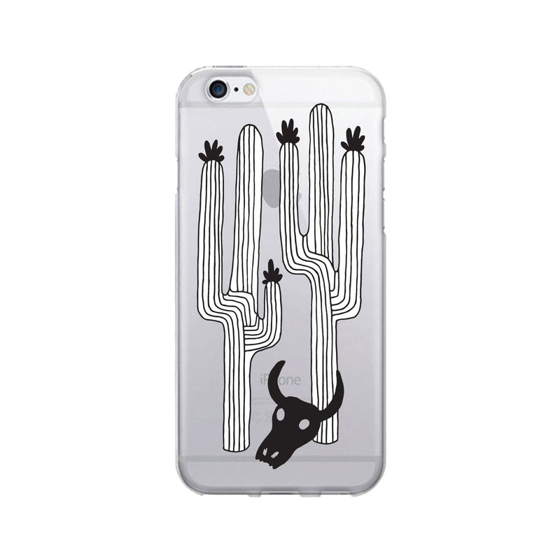 Otm Essentials Saguaro Skull Iphone 7 Clear Phone Case