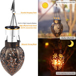 Outdoor Hanging Decorative Lanterns With Hanging Chain Solar Powered