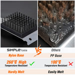 Bbq Cleaning Brush Grill Brush And Scraper Durable Effective Include Extra Stainless Steel Bristles Head For Replacement
