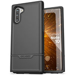 Encased Heavy Duty Galaxy Note 10 Protective Case (2019 Rebel Armor) Military Grade Full Body Rugged Cover (Samsung Note 10) Black