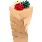 Gift Packing Boxes Pack Of 5 Square Kraft