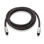 Cable Matters Toslink Cable Toslink Optical Cable Digital Optical Audio Cable 6 Feet With Metal Connectors And Braided Jacket