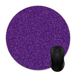 Purple Glitter Texture Mouse Pads Stylish Office Computer Accessory 8In