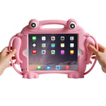 Kids Case For Ipad 9 7 2018 2017 Ipad Air 1 2 Ipad Pro Eye Popping Toys Shockproof Silicone Handle Stand Frog Protective Cover For Apple Ipad 5Th 6Th Generation Pink