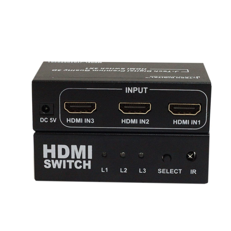 J Tech Digital 4 Port High Speed Hdmi Auto Switch With Pip Ir Wireless Remote And Power Adapter