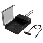 Sabrent Usb 3 0 To Sata External Hard Drive Lay Flat Docking Station With Built In Cooling Fan Usb 3 0 To Ssd 2 5 Inch Sata I Ii Iiihard Drive Adapter