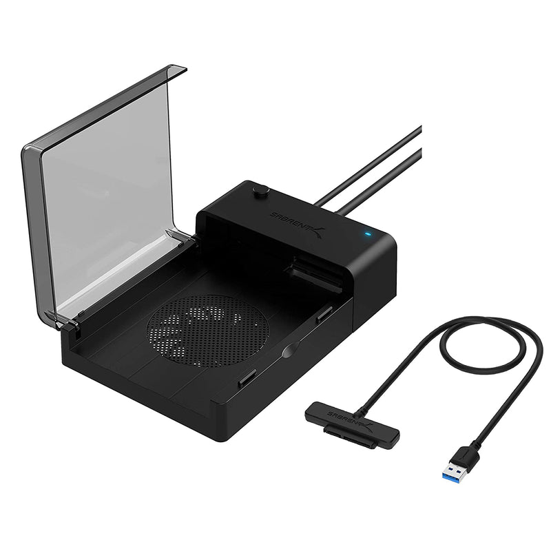 Sabrent Usb 3 0 To Sata External Hard Drive Lay Flat Docking Station With Built In Cooling Fan Usb 3 0 To Ssd 2 5 Inch Sata I Ii Iiihard Drive Adapter