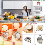 Stainless Steel Dumpling Ravioli Maker Press 2 Pack Pierogi Mold Wonton Mould Easy Tool For Dumpling Wrapper Dough Stamp Cutter Pastry Pie Making Small 3 Inch Large 3 75 Inch