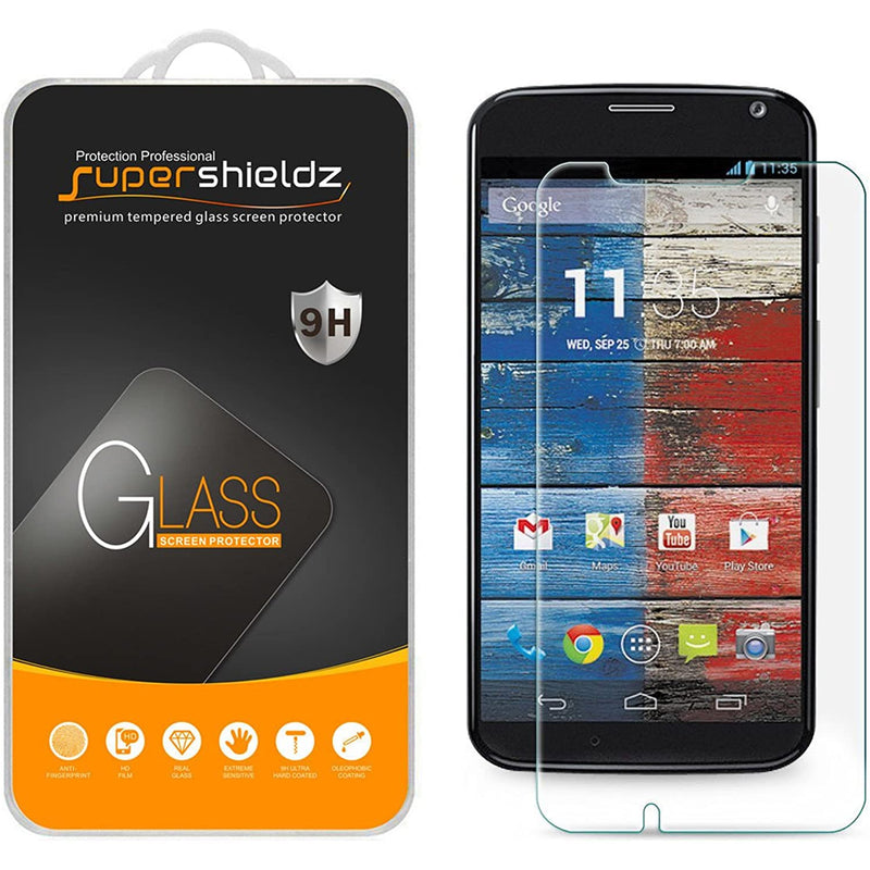 2 Pack Supershieldz Designed For Moto X 1St Gen Tempered Glass Screen Protector Anti Scratch Bubble Free