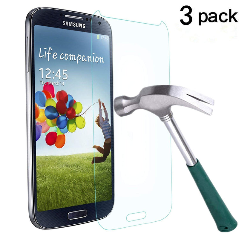 Galaxy S4 Screen Protector Tantek Bubble Freehd Clearanti Scratchanti Glareanti Fingerprint Premium Tempered Glass Screen Protector For Samsung Galaxy S4 3Pack