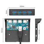 CY USB 3.0 HUB 4 Ports Front Panel to Motherboard 20Pin Connector Cable for 3.5" Floppy Bay