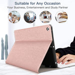 Backlit Keyboard Case For Ipad 10 2 8Th 7Th Generation Case With Bt Keyboard For Ipad 10 2 8Th 2020 7Th 2019 Wireless Tablet Detachable Keyboard Stand Cover With Pencil Holder Rose Gold