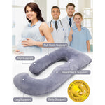U Shaped 57 Inch Maternity Pillow For Pregnant Women
