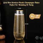 Stemless Plastic Champagne Glasses