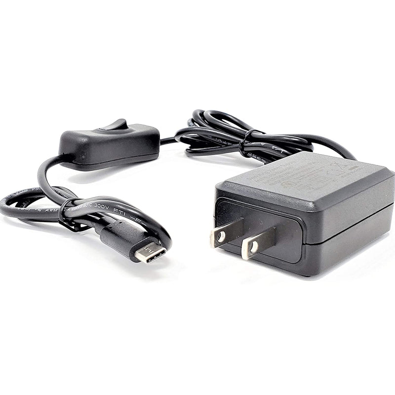 Micro Connectors Inc Usb C 5V 3A Ul Power Adapter With On Off Switch For Raspberry Pi 4 Ras Pwr13 Pi