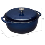 Cast Iron Covered Dutch Oven Enamled