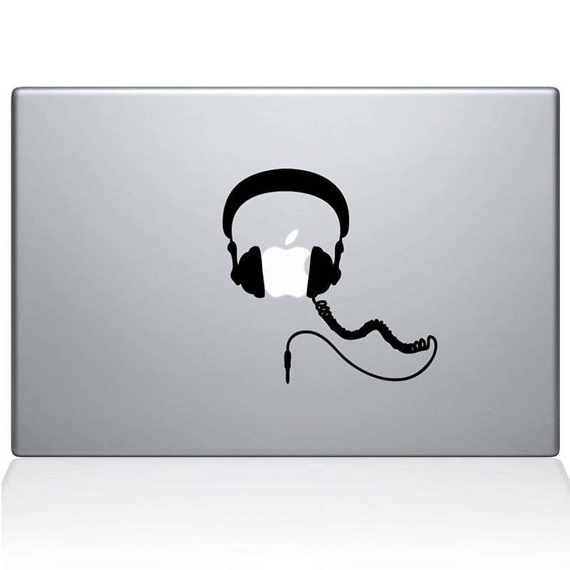 The Decal Guru Headphones Macbook Decal Vinyl Sticker 13 Macbook Air White 1081 Mac 13A W