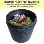 Rock Tumbling Ceramic Filler Media Large Cylinder Size Non Abrasive Ceramic Pellets For All Type Tumblers 1 5 Lbs