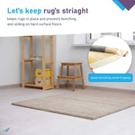 Rug Gripper Non Slip Rug Pad Underlay For Hardwood Floors Supper Grip Thick Padding Adds Cushion Prevents Sliding Size 9 X 12