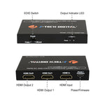 J Tech Digital Scaler Multi Resolution Output Mro 18Gbps 1X2 Hdmi 2 0 Splitter Hdr10 Dolby Vision 4K 60Hz 4 4 4 Jtech 18Gsp12M