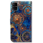 Bcov Galaxy A71 5G Case 5G Version Gorgeous Colours Circle Mandala Leather Flip Case Wallet Cover With Card Slot Holder Kickstand For Samsung Galaxy A71 5G