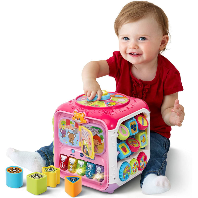 Sort And Discovery Activity Cube Pink