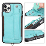 Iphone 11 Pro Max Wallet Case Iphone 11 Pro Max Case Protective Cover With Leather Pu Card Holder Adjustable Detachable Iphone Lanyard Stand Strap For Iphone 11 Pro Max 6 5 Inch 2019 Green