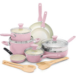 16 Piece Cookware Pots And Pans Set
