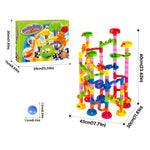 Marble Run Set 105 Pcs Construction Building Blocks Toys Game For 3 4 5 6 7 Year Old Boys Girls Stem Learning Toy Marble Maze Race Track Game Toys Gifts For Kids