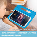 Procase Kids Case For Galaxy Tab A 8 0 2019 T290 T295 Shockproof Convertible Handle Stand Cover Light Weight Kids Friendly Protective Case For 8 0 Inch Galaxy Tab A 2019 Without S Pen Model Blue