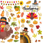 Thanksgiving Window Clings Stickers