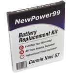 Battery Replacement Kit For Garmin Nuvi 57 57Lm 57Lmt With Video Instructions Tools And Extended Life Battery From