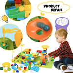 Marble Run Marble Runs Toy For Kids Diy Building Blocks Marble Runs Fun Educational Toys Gift 203Pcs