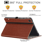 Ztotopcase For Samsung Galaxy Tab A7 10 4 Case 2020 Premium Pu Leather Folding Stand Cover For Galaxy Tab A 7 Sm T500 T505 T507 2020 Release With Pen Holder Multiple Viewing Angles Brown