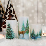 Real Wax Electric Led Pillar Candles For Xmas Decoration