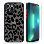 Iphone 13 Pro Max Cheetah Print Case For Women Girls With Screen Protector Protective Translucent Matte Soft Tpu Bumper Cute Animal Leopard Print Design Hard Pc Back Clear Phone Cover Black 6 7
