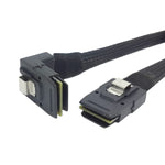 Cablecc 1M Sff 8087 Mini Sas 4I 36 Pin To 36Pin Right 90Degree Angled Cable