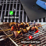 Black Copper Grill Mat Set Of 6 100 Non Stick Heavy Duty Bbq Grill Mats Reusable And Easy To Clean Works On Electric Grill Outdoor Gas Charcoal Bbq As Seen On Tv Extended Warranty