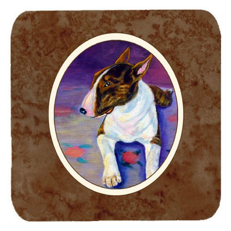 Carolines Treasures Bull Terrier Foam Coasters Set Of 4 3 5 Multicolor