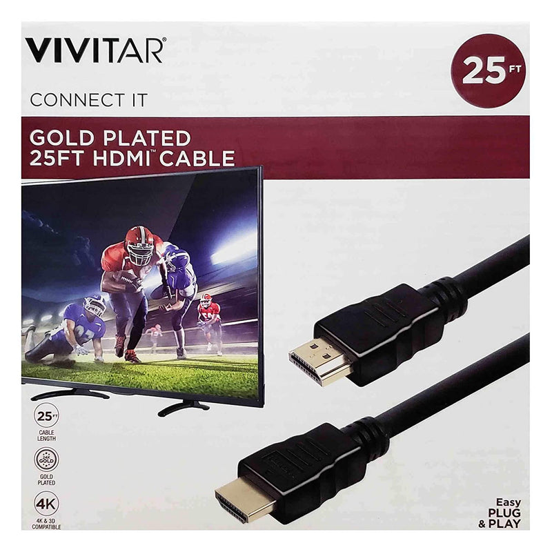 Vivitar Gold Plated 25 Foot Hdmi High Definition Multimedia Interface Cable 1
