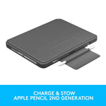 Logitech Slim Folio Pro Backlit Bluetooth Keyboard Case For Ipad Pro 12 9 Inch 3Rd And 4Th Gen Graphite