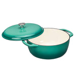 Cast Iron Covered Dutch Oven Enamled
