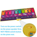 Musical Piano Mat 63 X 26 Keyboard Music Mat With 17 10 Demos 8 Instrument Sounds Touch Musical Toys Gift For Kids Ages 3 10