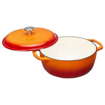 Cast Iron Covered Dutch Oven Enamled